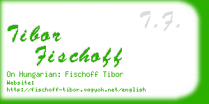 tibor fischoff business card